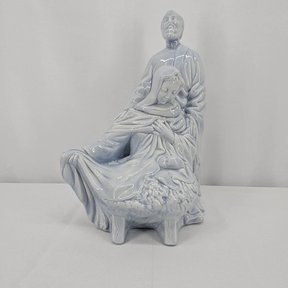 Vintage Atlantic‎ Mold Nativity Holy Family Jesus Mary Joseph Christmas